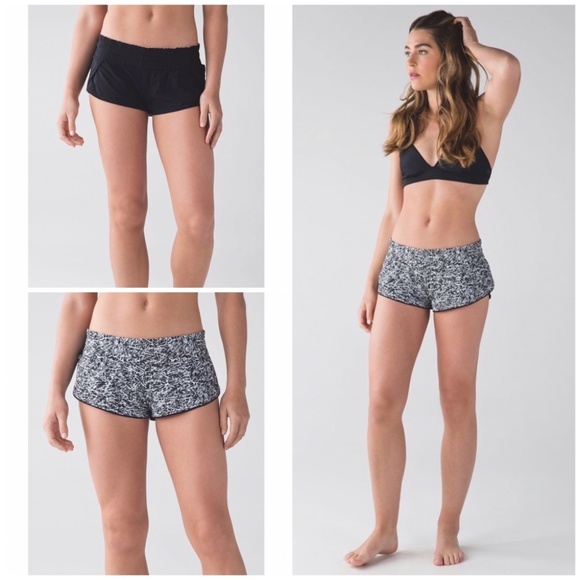 Lululemon Surf Short Black & White Reversible 4